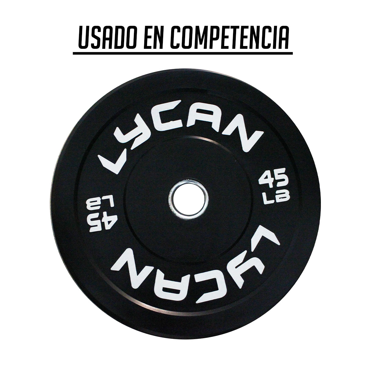 Disco Elite Negro (45LB) Usado en Competencia